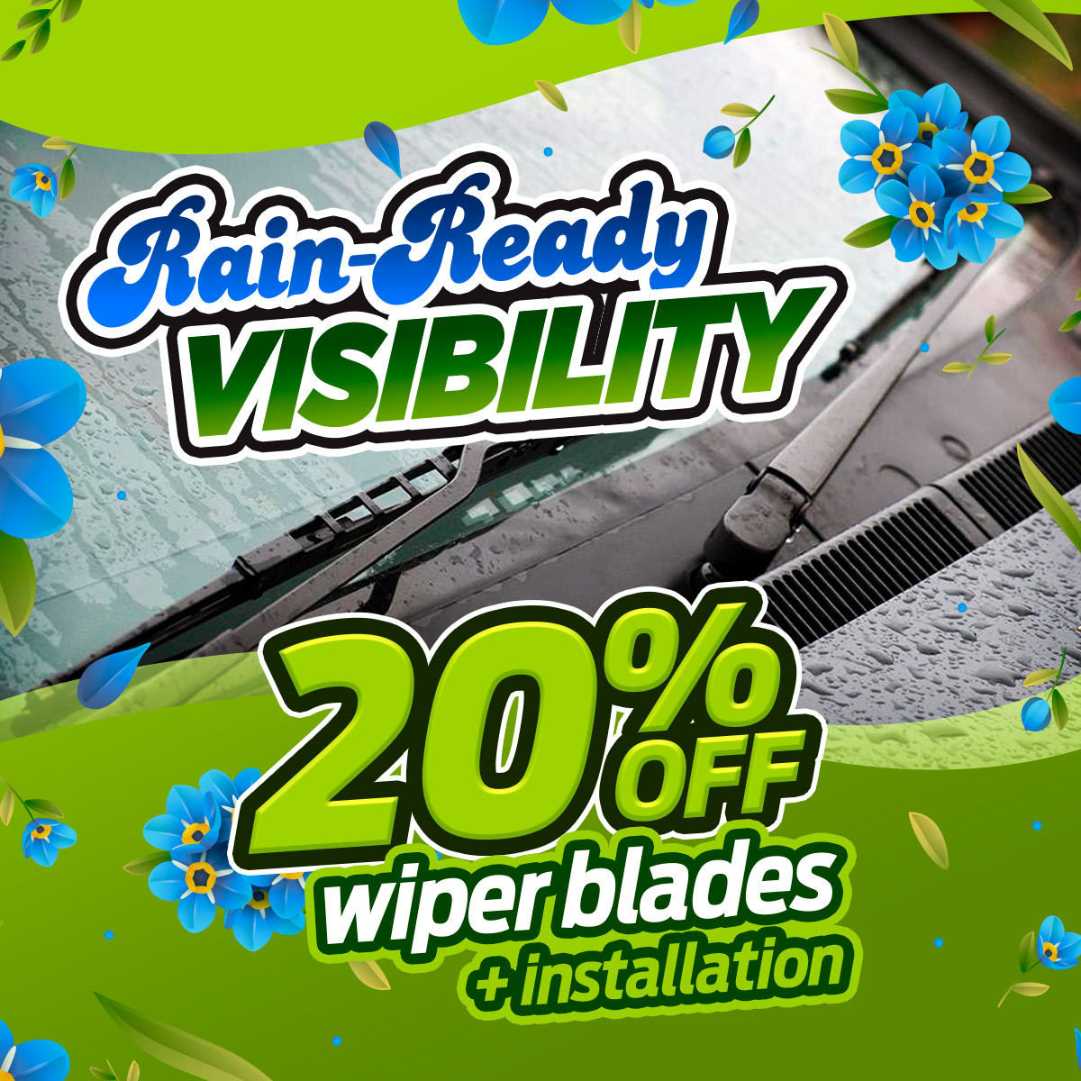 20% Off Wiper Blades